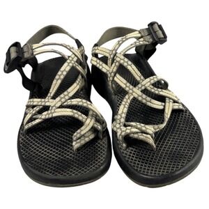 Chaco Z Cloud 2 Womens 8 Sandals Black Gray Strap Vibram Sole Toe Loop Athletic